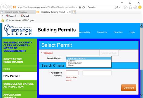 Click2Gov Building Permit .